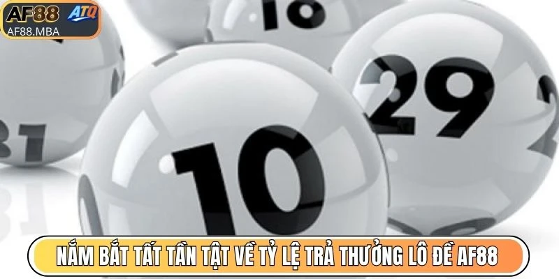 Nắm bắt tất tần tật về tỷ lệ trả thưởng lô đề AF88