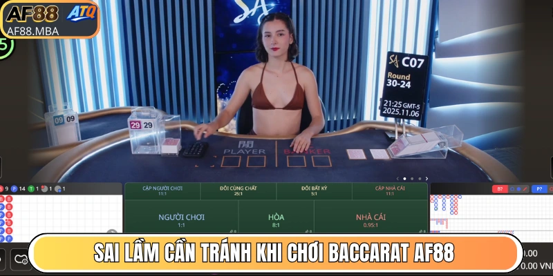 Sai lầm cần tránh để chơi Baccarat hiệu quả